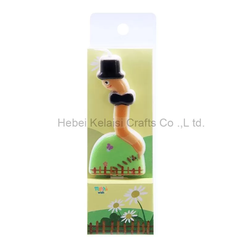3.6×6.8cm Whimsical Bug Shaped Funny Insect Number Birthday Candle