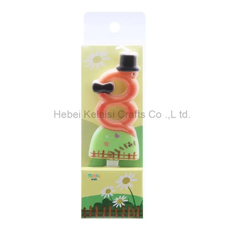 3.6×6.8cm Whimsical Bug Shaped Funny Insect Number Birthday Candle
