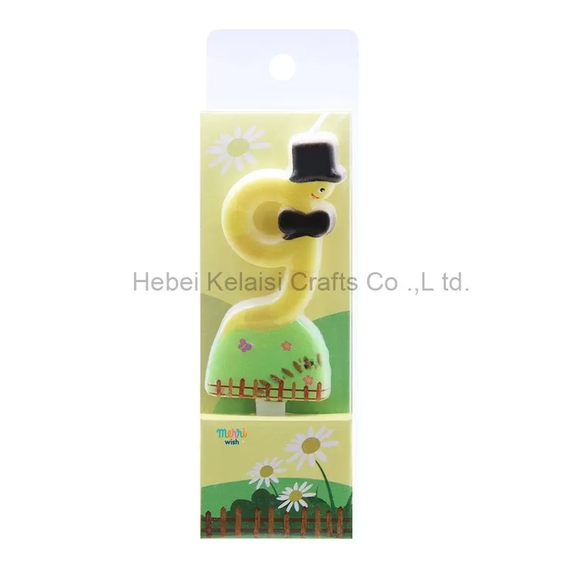 3.6×6.8cm Whimsical Bug Shaped Funny Insect Number Birthday Candle