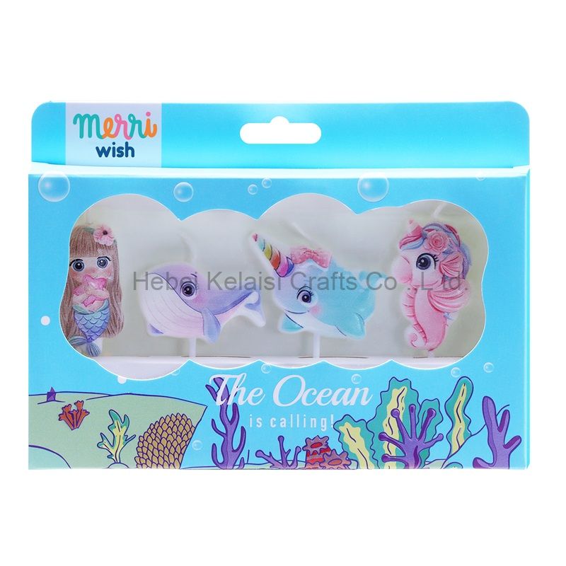 Newest Design Ocean Theme Birthday Cake Candles