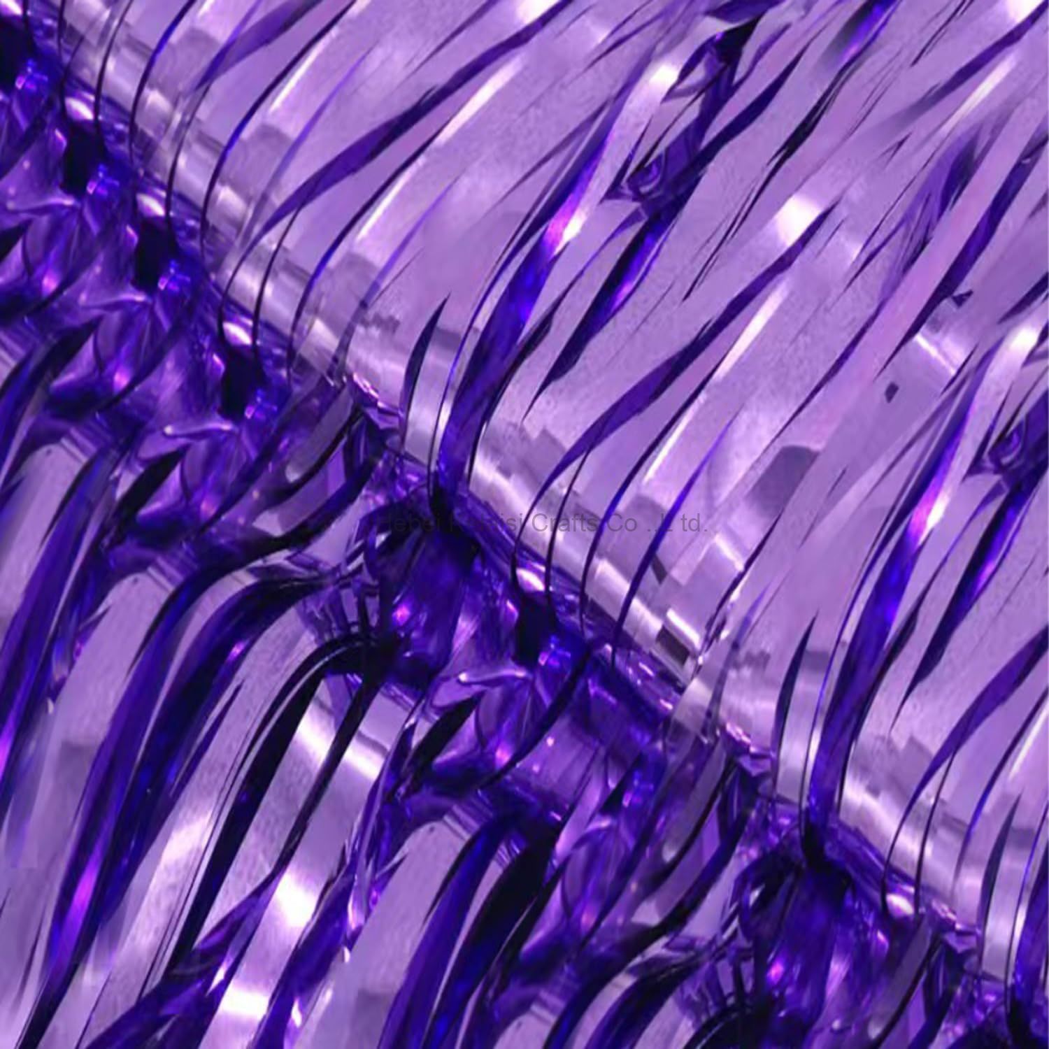 Customizable Multicolor Party Backdrop Purple Foil Curtain