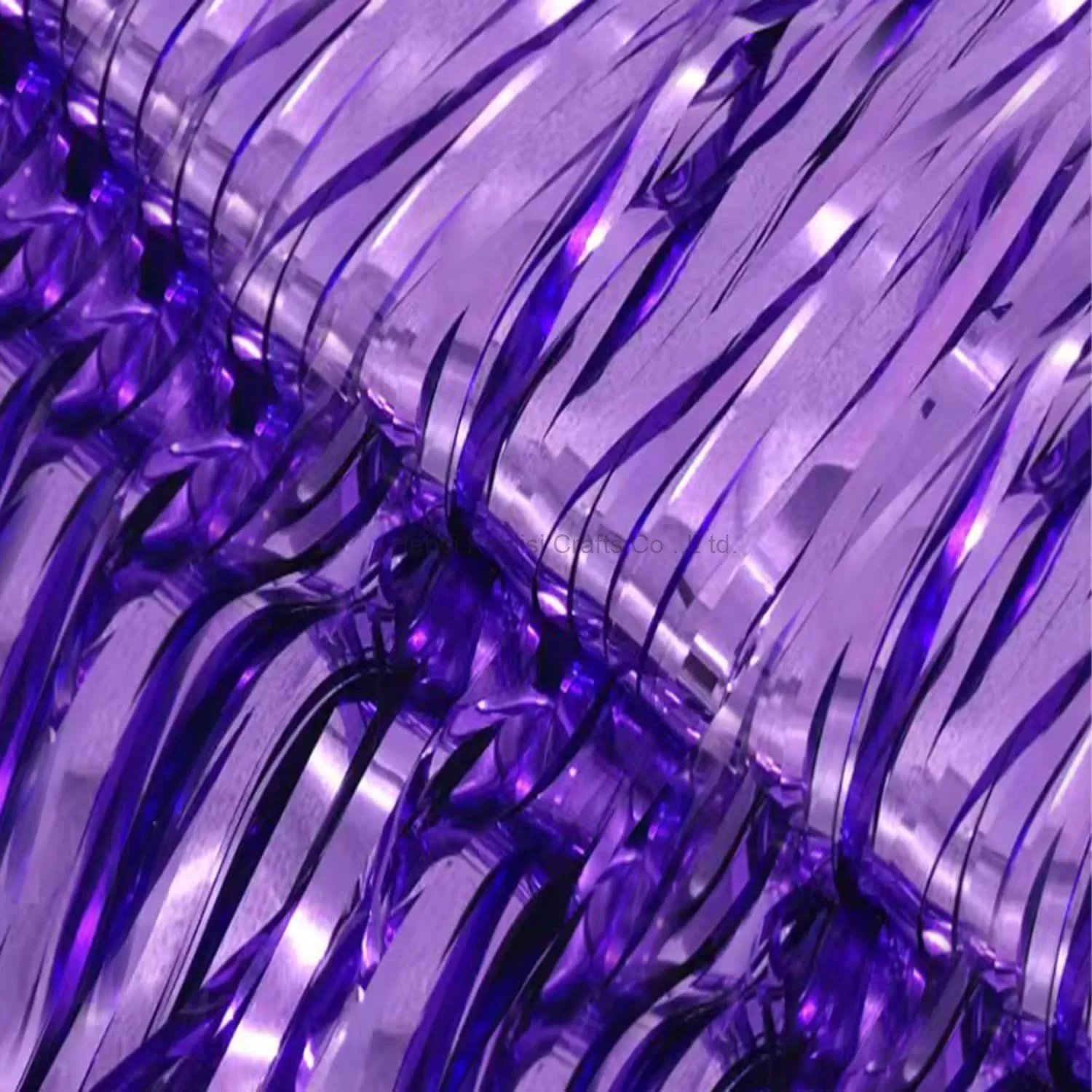 Customizable Multicolor Party Backdrop Purple Foil Curtain