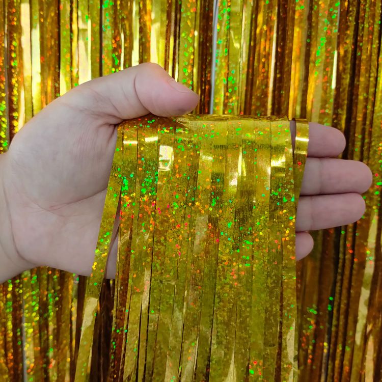 Laser Rain Foil Fringe Curtain 1×1.3 m