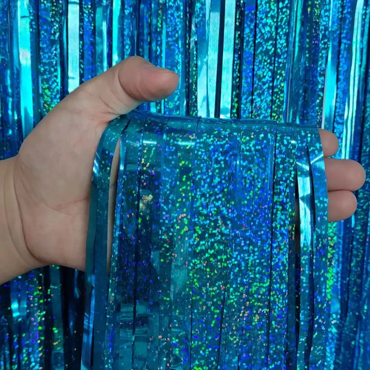 Laser Rain Foil Fringe Curtain 1×1.3 m