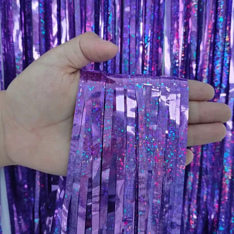 Laser Rain Foil Fringe Curtain 1×1.3 m