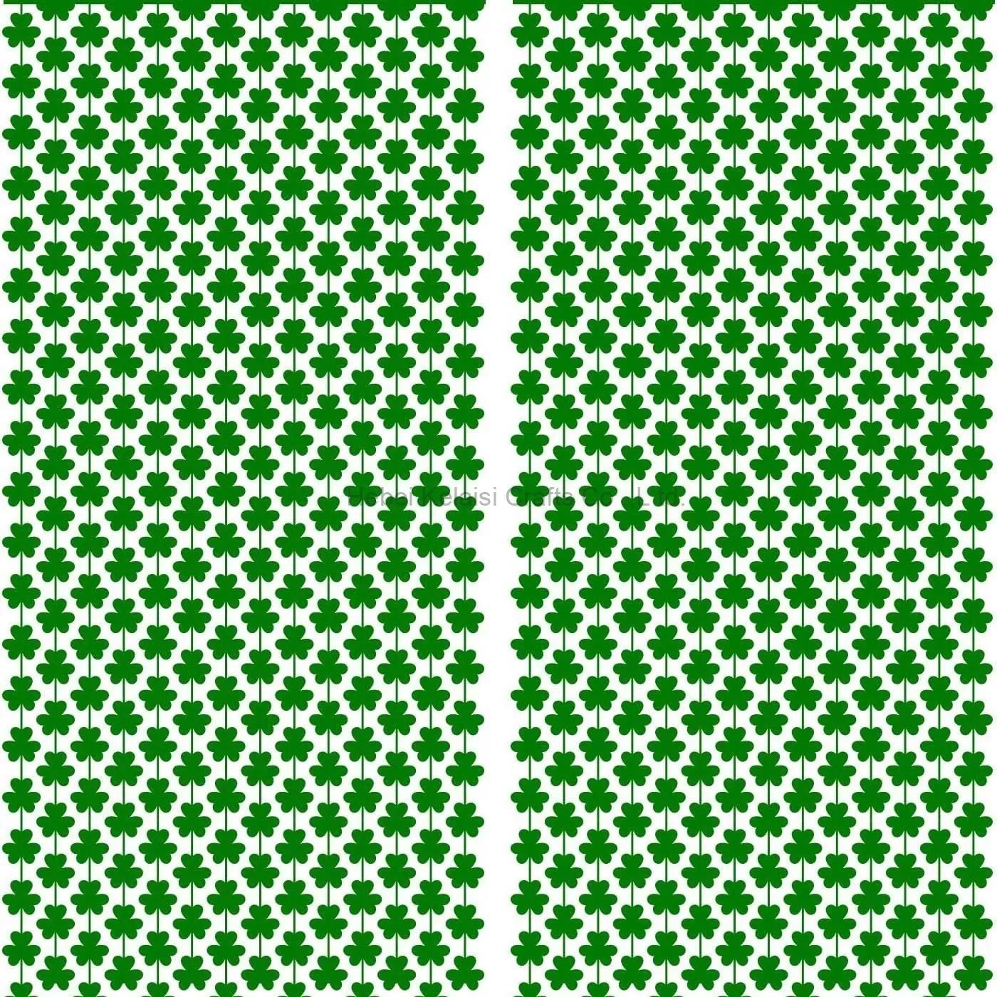 Irish Festival St. Patrick's Day Rain Silk Party Decoration Aluminum Foil Curtain