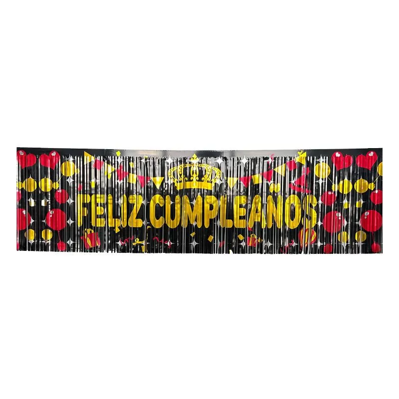 Fringe Garland TasselShiny Foil Curtain Backdrop Birthday Party Decor
