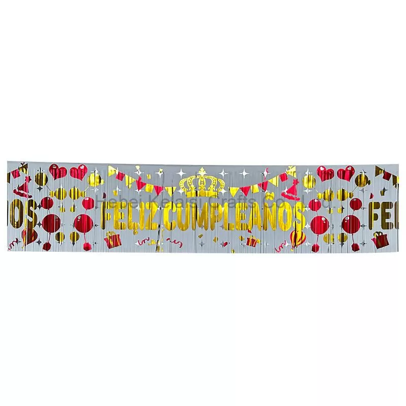 Fringe Garland TasselShiny Foil Curtain Backdrop Birthday Party Decor