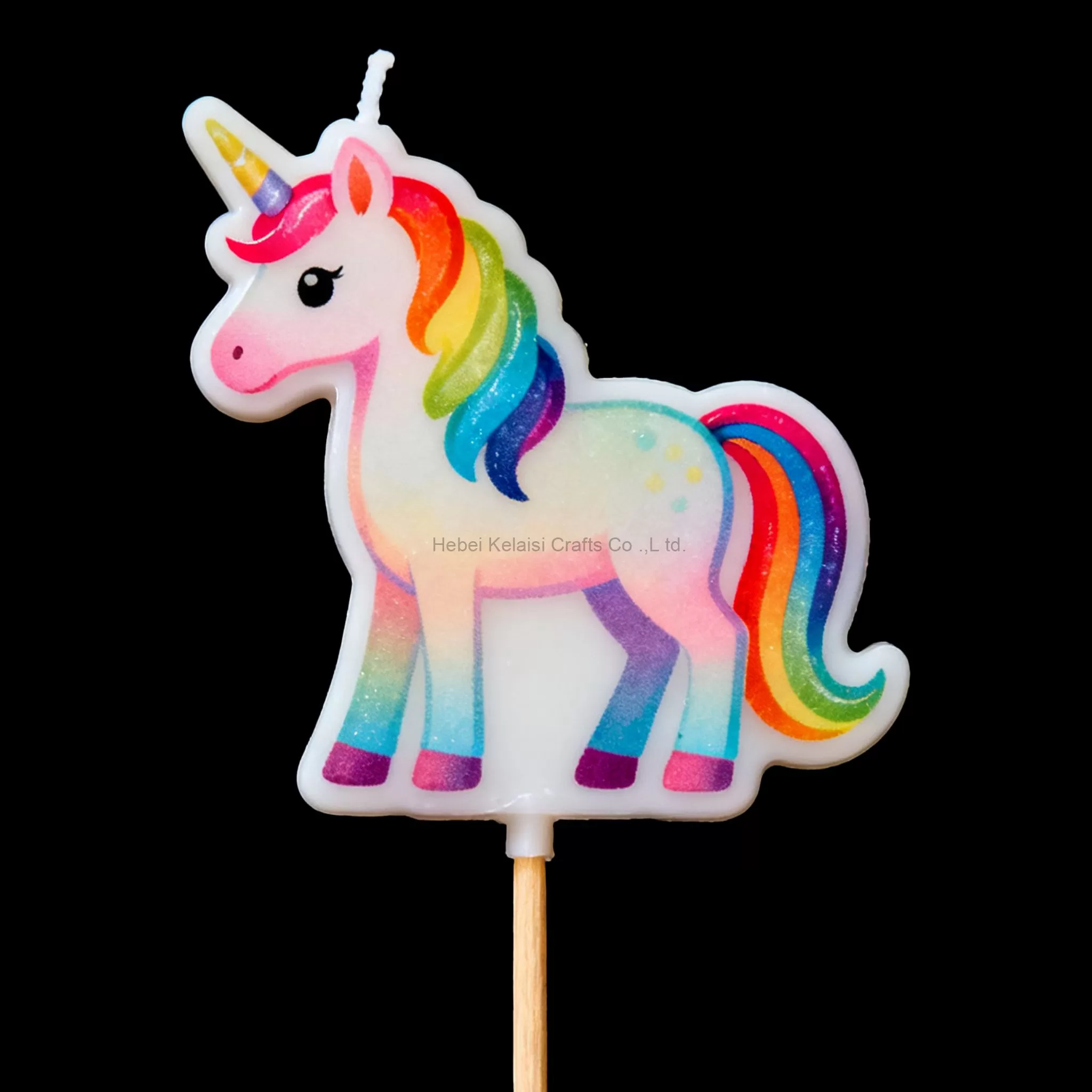Glitter Cartoon Party Decorations Birthday Candle Cake Topper for Kids