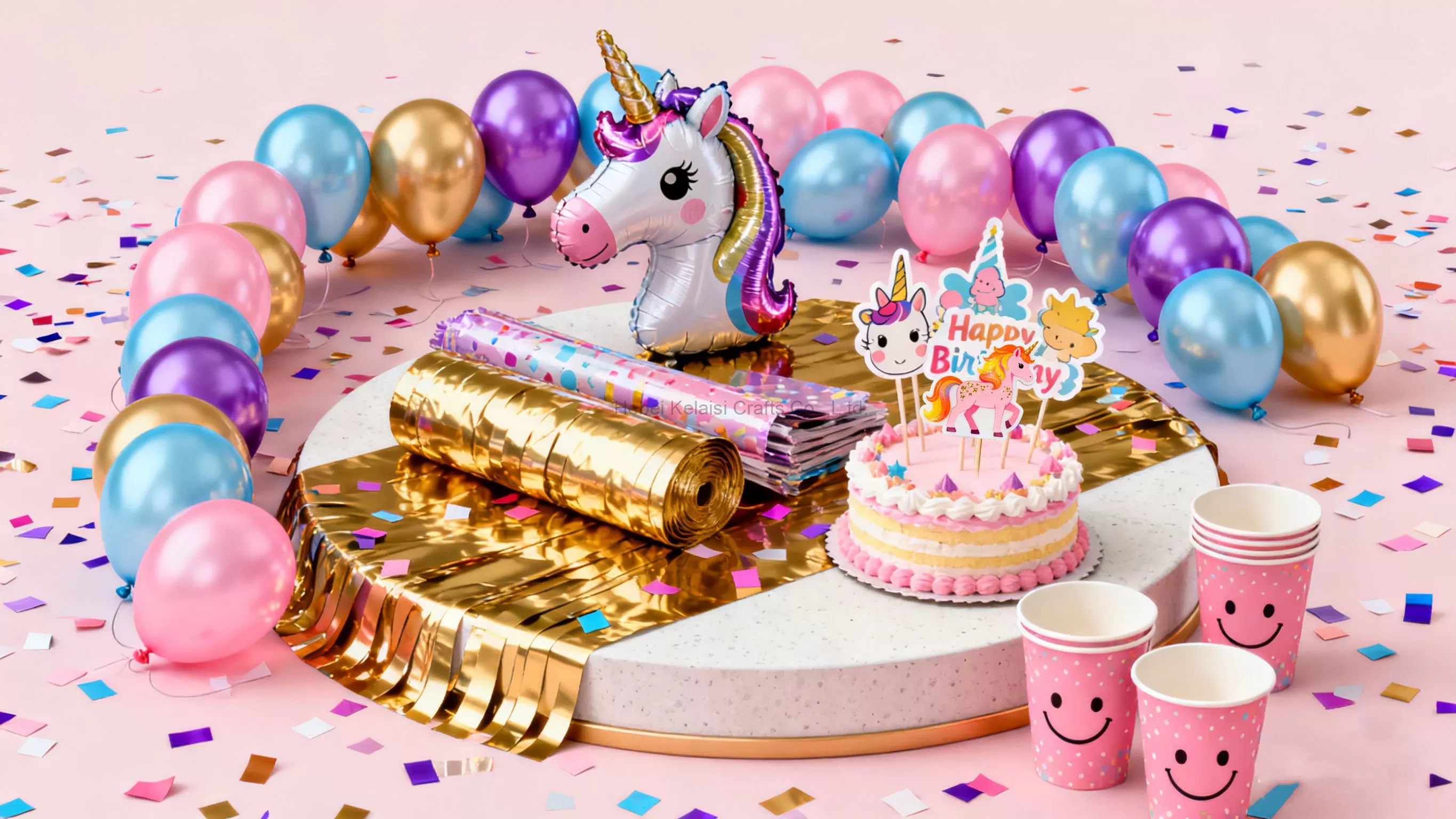 Glitter Cartoon Party Decorations Birthday Candle Cake Topper for Kids