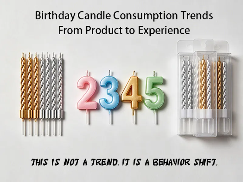 Birthday Candle Consumption Trends From Product to Experience