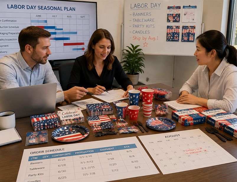Labor Day Party Supplies: How a US Wholesaler Prepared Seasonal Orders Earlier