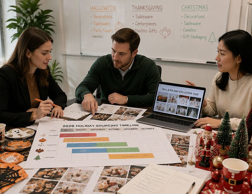 Fall Party Supplies Sourcing Timeline 2026 — When to Order Halloween, Thanksgiving & Christmas Products