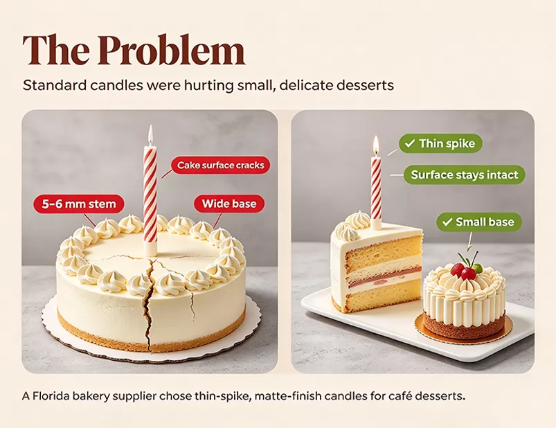 How a Bakery Supplier Can Choose Birthday Candles for Different Cake Styles
