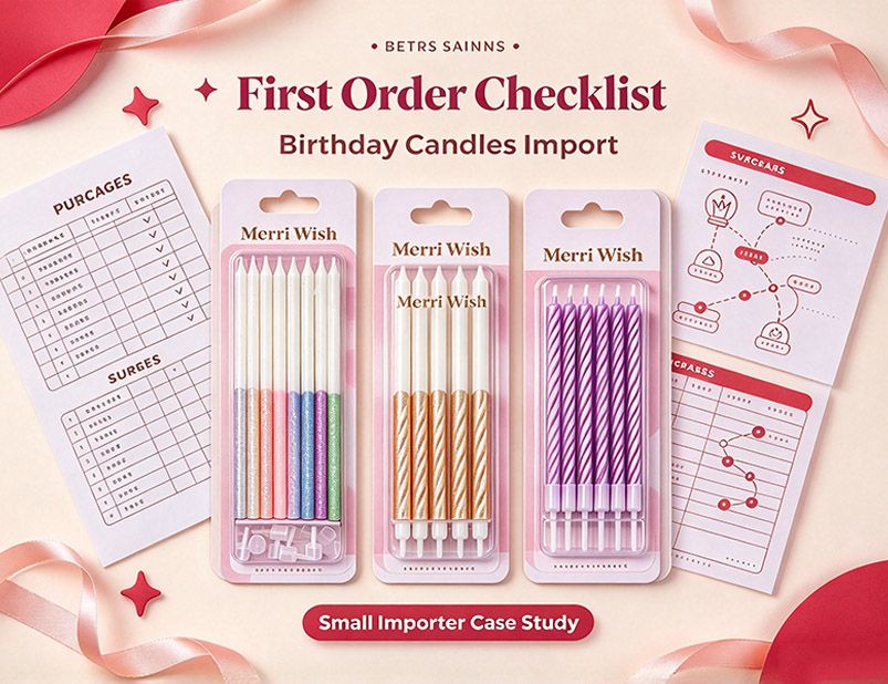What Should a Small Importer Check Before Ordering Birthday Candles?