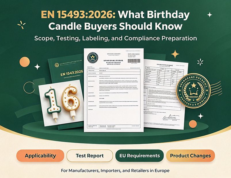 EU Candle Safety Standard EN 15493:2026: What Birthday Candle Buyers Should Know