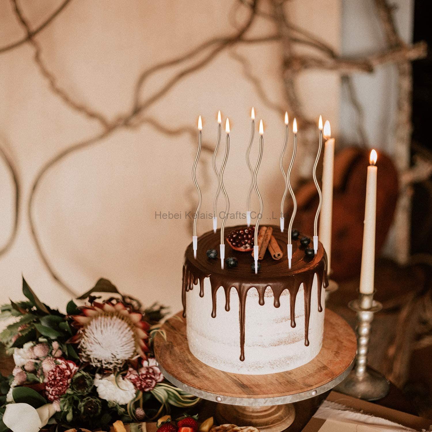Spiral birthday candle
