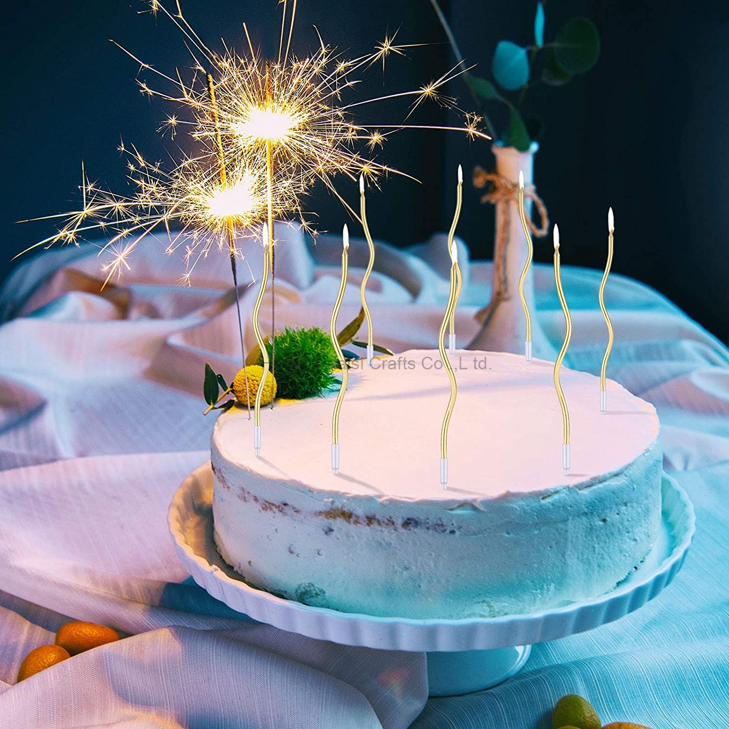 Spiral birthday candle