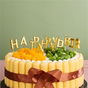 happy birthday letters candle