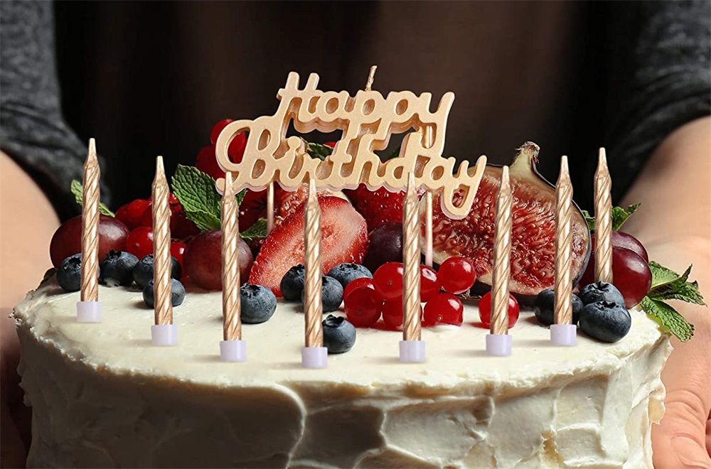 Happy Birthday Alphabet Decorative Wax Candles