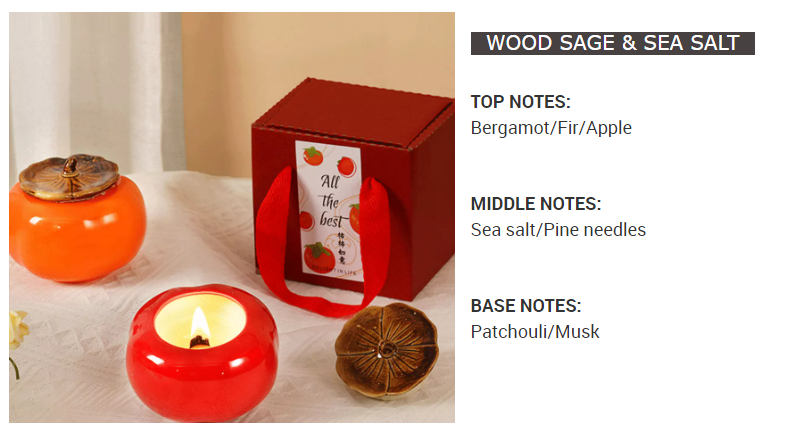 Business Gift  Persimmon Scented Candles Gift Set