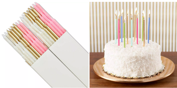 Birthday Decoration slender pencil candles