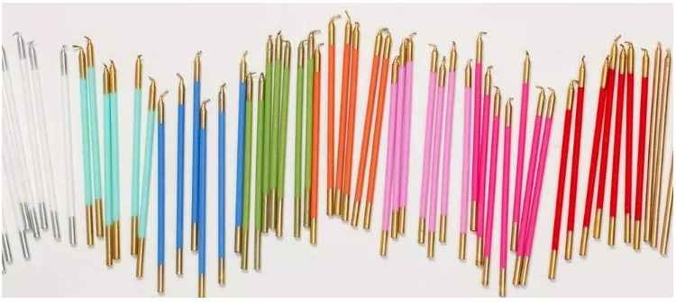 Birthday Decoration slender pencil candles