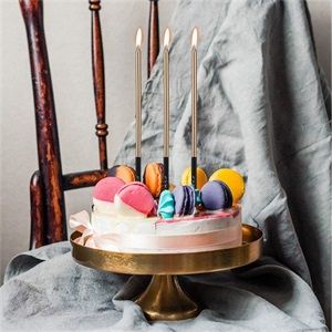 colored metallic pencil birthday party candles