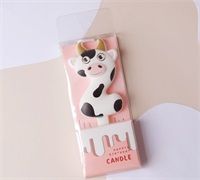 3d Milk Cow Animal Shape 0-9 Digital Birthday Candles