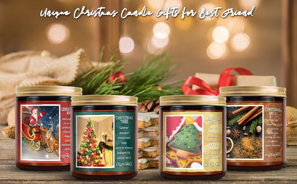 7oz Balsam Fir Cedar Holly and Evergreen Holiday Scented Candles